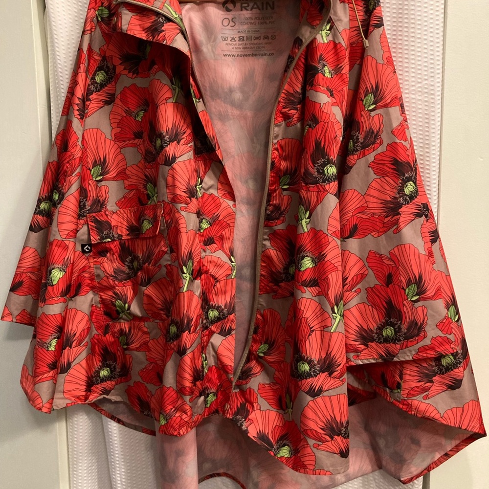 ‘November Rain’ Rain Poncho Poppies